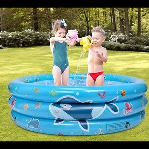 3 Ring Kids Paddling Whale Pool, Baby, Toddlers Ages 3+, Kiddie, Outdoor